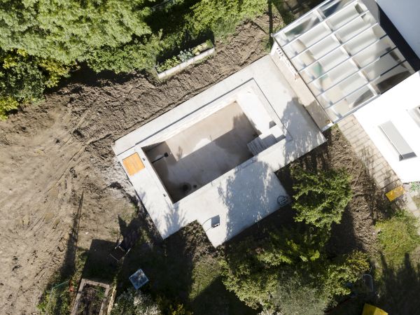 Pool Area Grading in West Lafayette