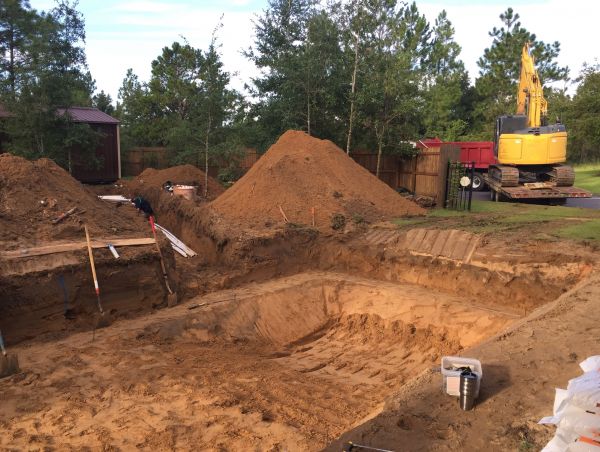 Pool Site Excavation in West Lafayette