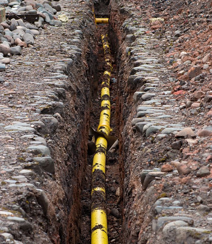 Gas Pipe Trenching
